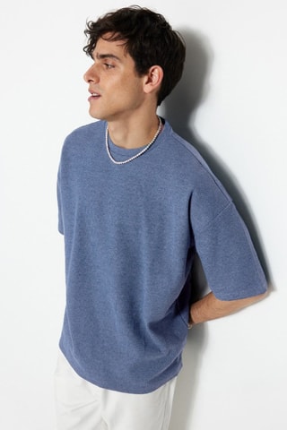 T-shirt oversize - Azul