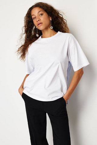 T-shirt oversize - Blanc