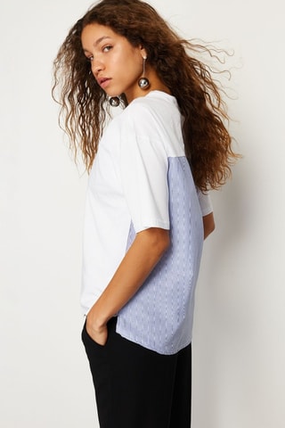 T-shirt oversize - Blanc