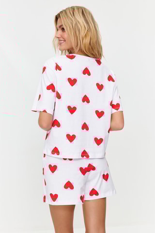 T-shirts e calções Branco e vermelho