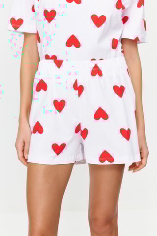 T-shirts e calções Branco e vermelho