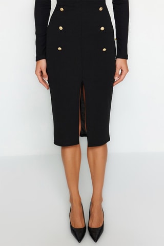 Saia midi - Preto