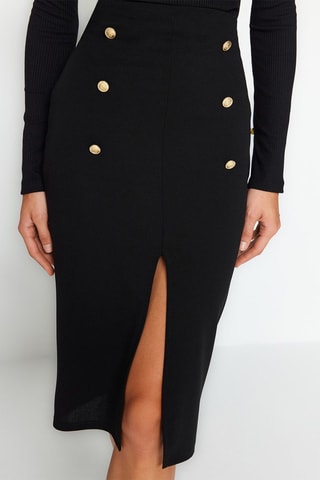 Saia midi - Preto