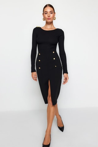 Saia midi - Preto