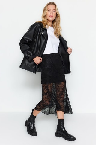 Saia midi - Preto