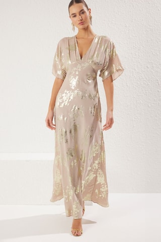 Vestido comprido - Bege