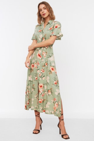 Robe chemise - Vert