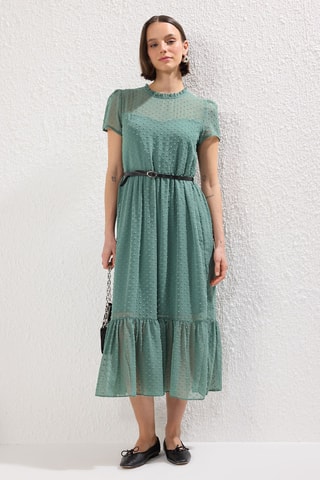 Robe midi - Kaki