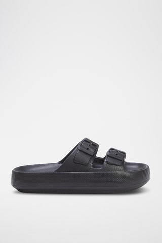 Mules com plataforma - Preto
