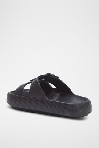 Mules com plataforma - Preto