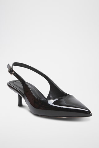 Sapatos de salto envernizados - Preto