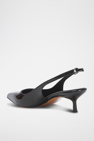 Sapatos de salto envernizados - Preto