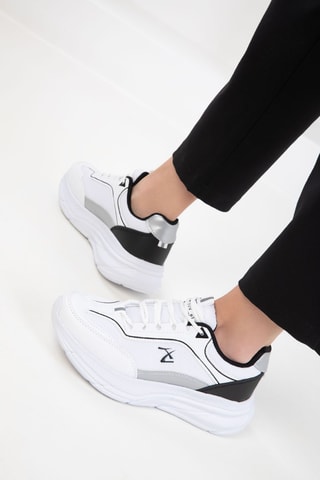 Sneakers com plataforma - Branco