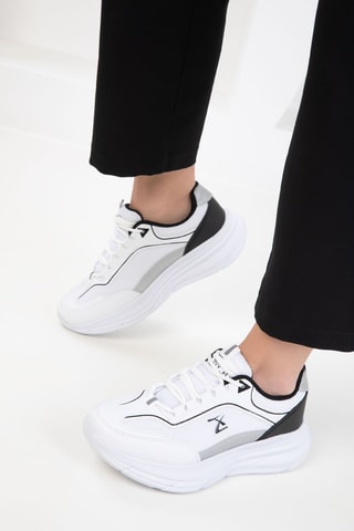 Sneakers com plataforma - Branco