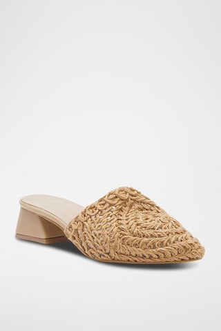 Chinelos com salto - Camel