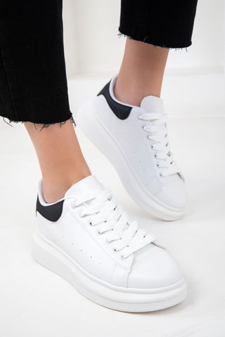 Sneakers com plataforma - Branco
