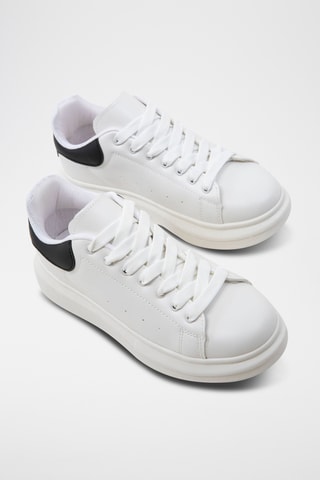 Sneakers com plataforma - Branco
