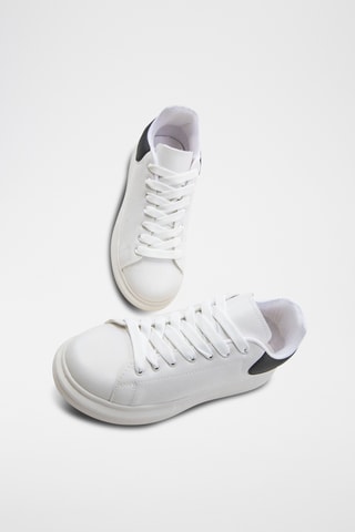Sneakers com plataforma - Branco