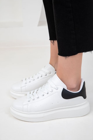 Sneakers com plataforma - Branco