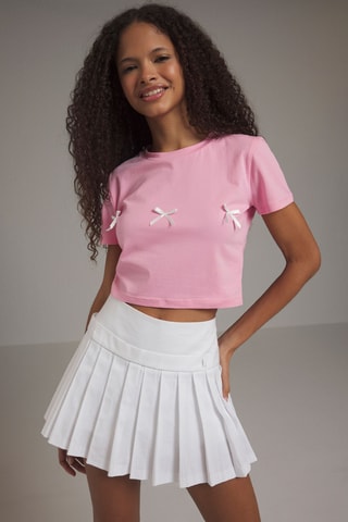 T-shirt cropped - Rose