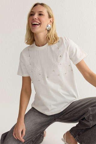 T-shirt - Écru