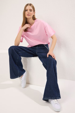 T-shirt oversize - Rose
