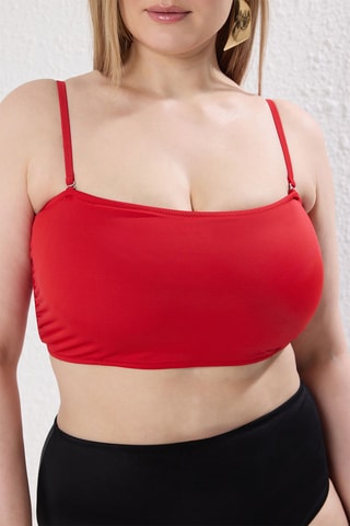 Parte de cima de biquíni - Vermelho
