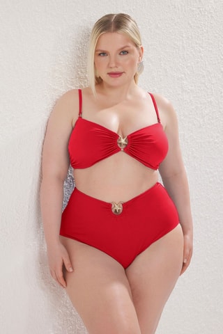 Parte de baixo de biquíni - Vermelho