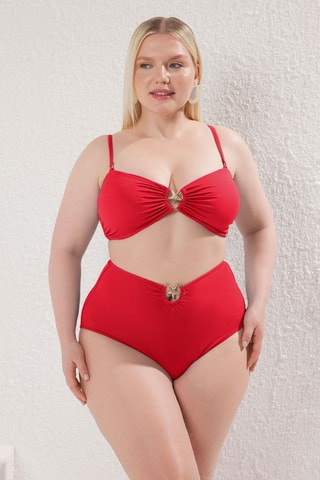 Parte de baixo de biquíni - Vermelho