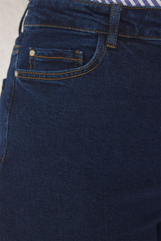 Calças de ganga wide legs - Azul-escuro