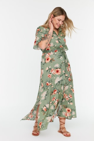 Vestido-camisa - Verde