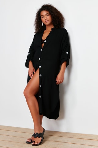 Vestido-camisa - Preto