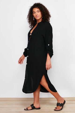 Vestido-camisa - Preto
