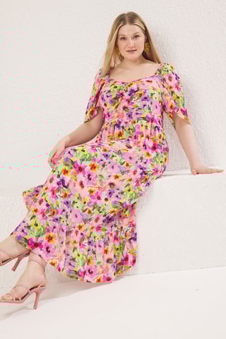 Vestido comprido - Rosa