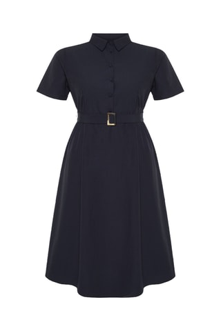 Vestido estilo patinadora - Azul-marinho