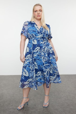 Vestido estilo patinadora - Azul
