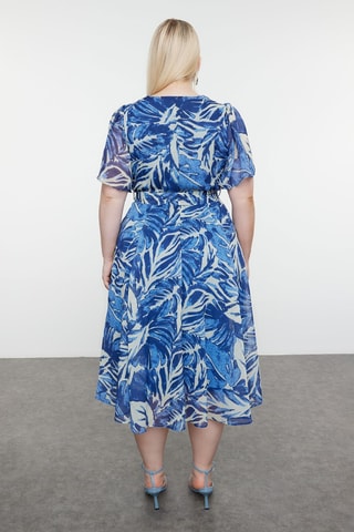 Vestido estilo patinadora - Azul