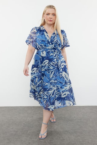 Vestido estilo patinadora - Azul