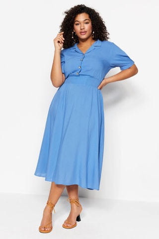 Vestido midi - Azul