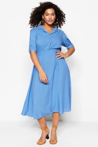 Vestido midi - Azul