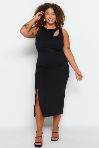 Vestido justo - Preto
