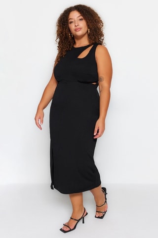 Vestido justo - Preto