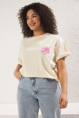 T-shirt oversize - Cinzento