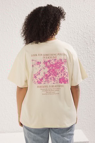 T-shirt oversize - Cinzento
