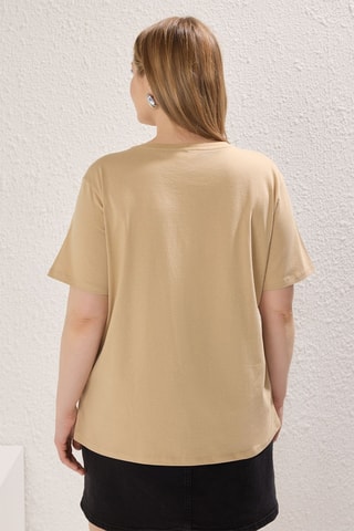 T-shirt oversize - Bege