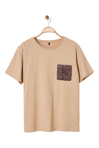 T-shirt oversize - Bege