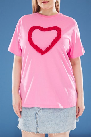 T-shirt oversize - Rosa