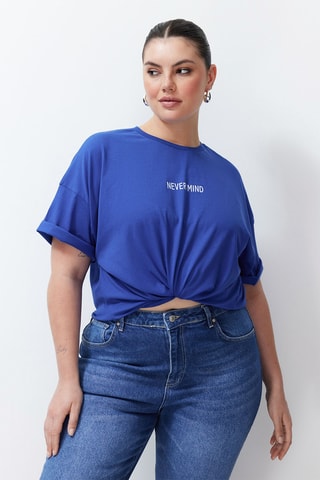 T-shirt oversize - Azul