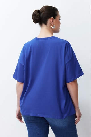T-shirt oversize - Azul