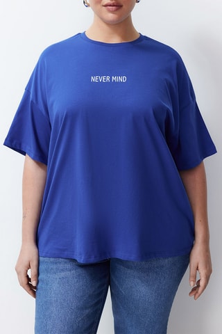 T-shirt oversize - Azul